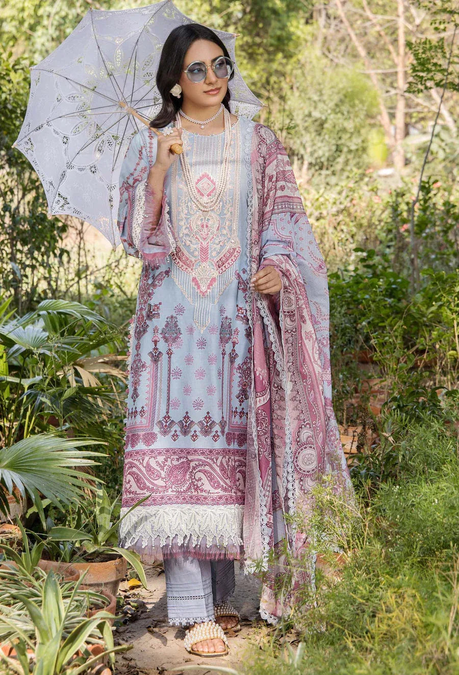 Adans Libas | Jasmine Lawn | JASMINE 2365 - Aqsa Fabrics