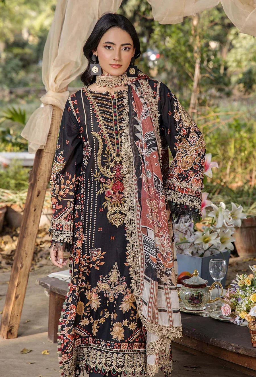 Adans Libas | Jasmine Lawn | JASMINE 2369 - Aqsa Fabrics