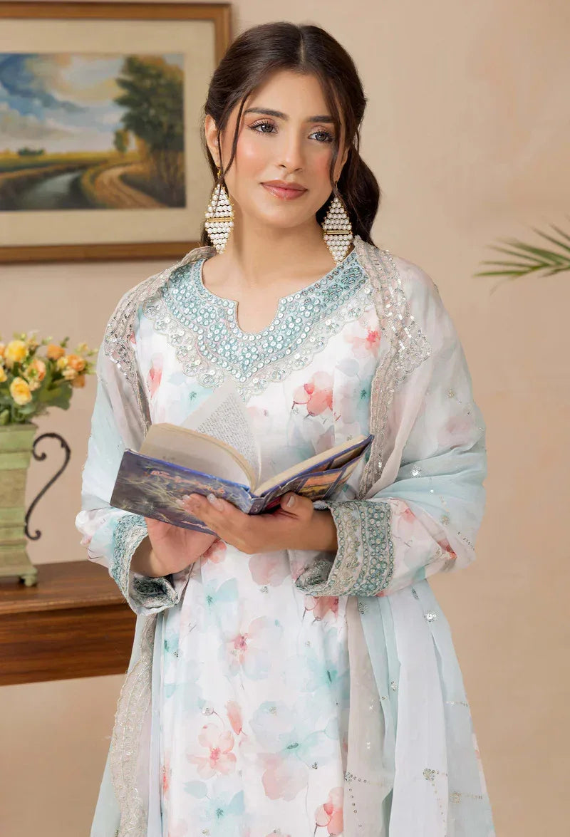 Adans Libas | Adans Embroidered satin | Satin Lawn 828210 - Aqsa Fabrics