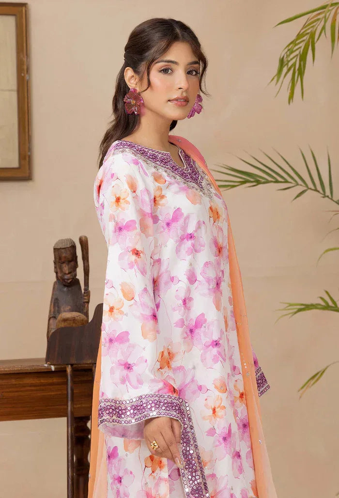 Adans Libas | Adans Embroidered satin  | Satin Lawn 828211 - Aqsa Fabrics