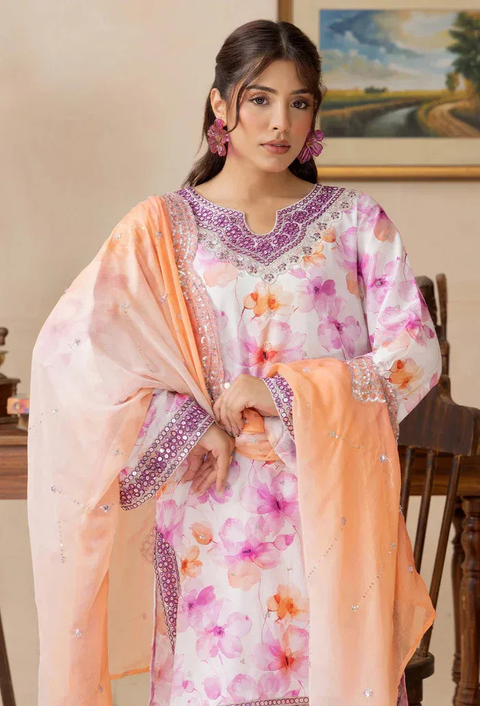 Adans Libas | Adans Embroidered satin  | Satin Lawn 828211 - Aqsa Fabrics