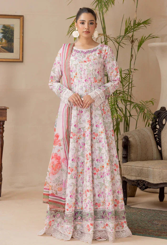 Adans Libas | Adans Chikankari Satin Lawn| CHIKANKARI 818104 - Aqsa Fabrics