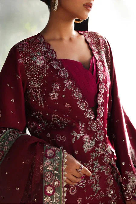 Afrozeh | La Fuschia 25 | Yalira - Aqsa Fabrics