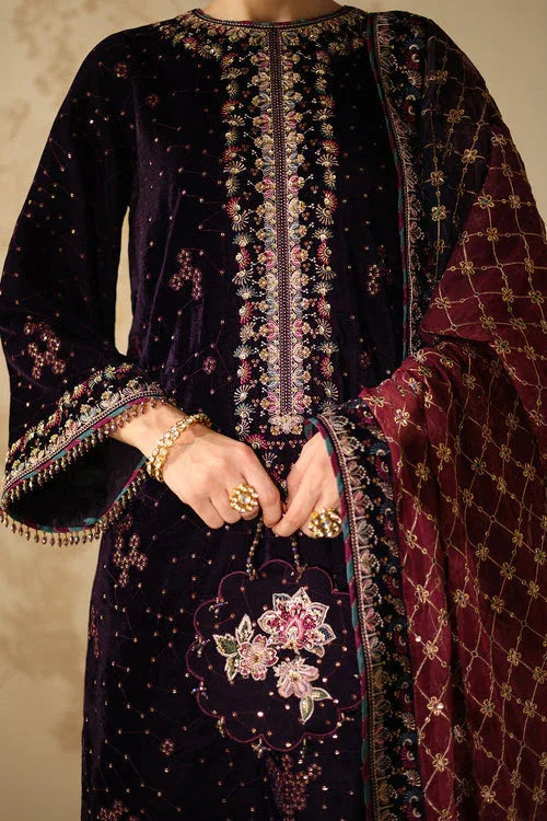 Baroque | Velvet 25 | UF-4319 - Aqsa Fabrics