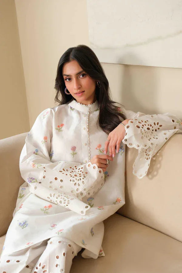 Noor by Saadia Asad | Noor Pret 25 | D7 - Pristine Flora - Aqsa Fabrics