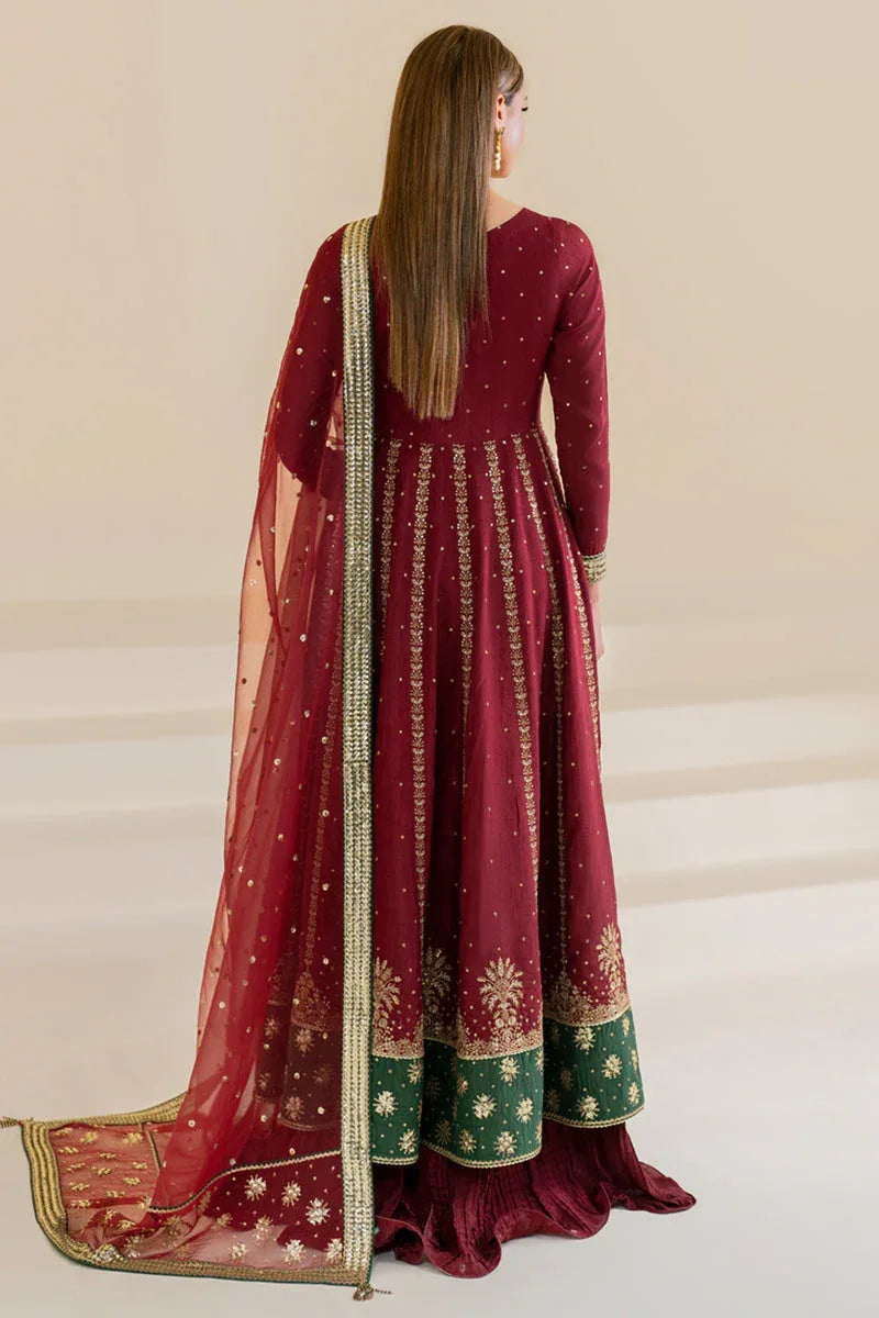 Jazmin | Formals Collection | Raw Silk UR-7018 - Aqsa Fabrics