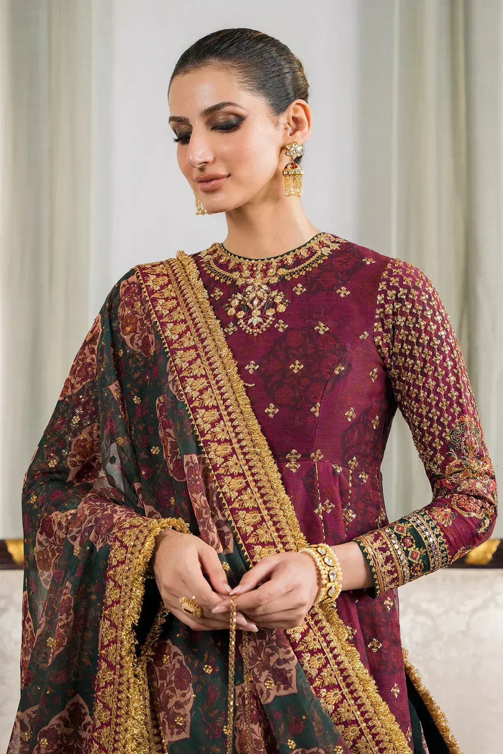 Baroque | Chantelle Embroidered Collection | CH12-03 - Aqsa Fabrics
