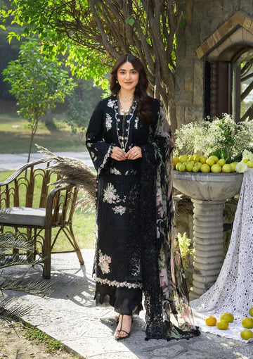 ELY-2B MIDNIGHT BLOSSOM - Aqsa Fabrics