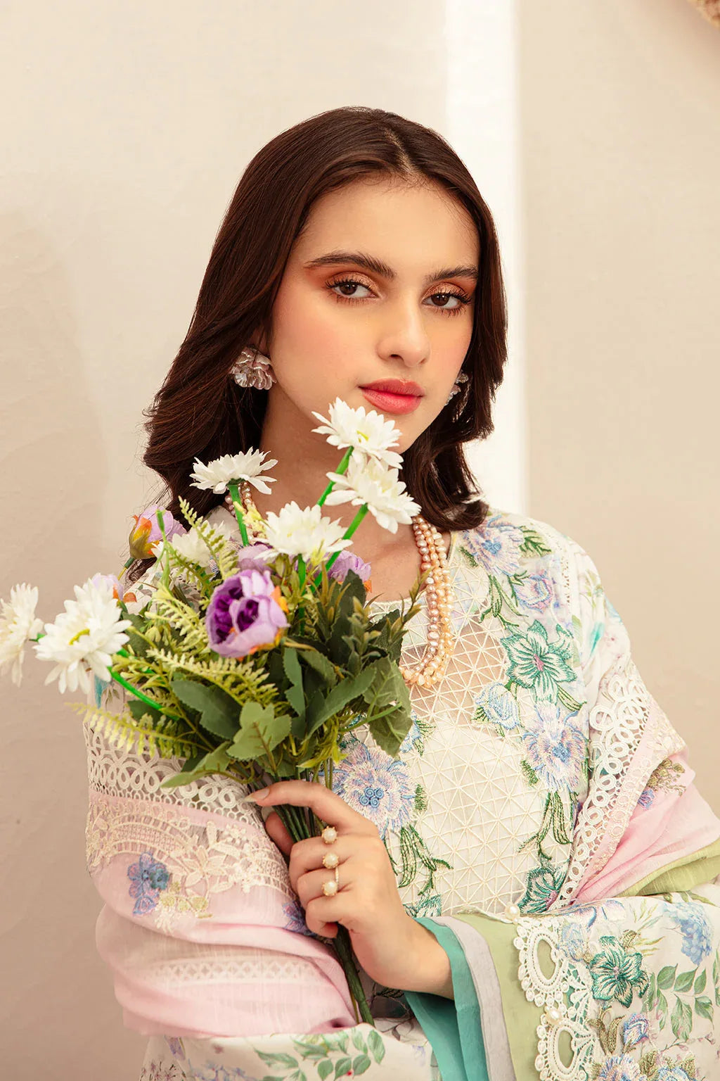 AJR Couture | Alif Affordable Lawn 24 | GLEAM - Aqsa Fabrics