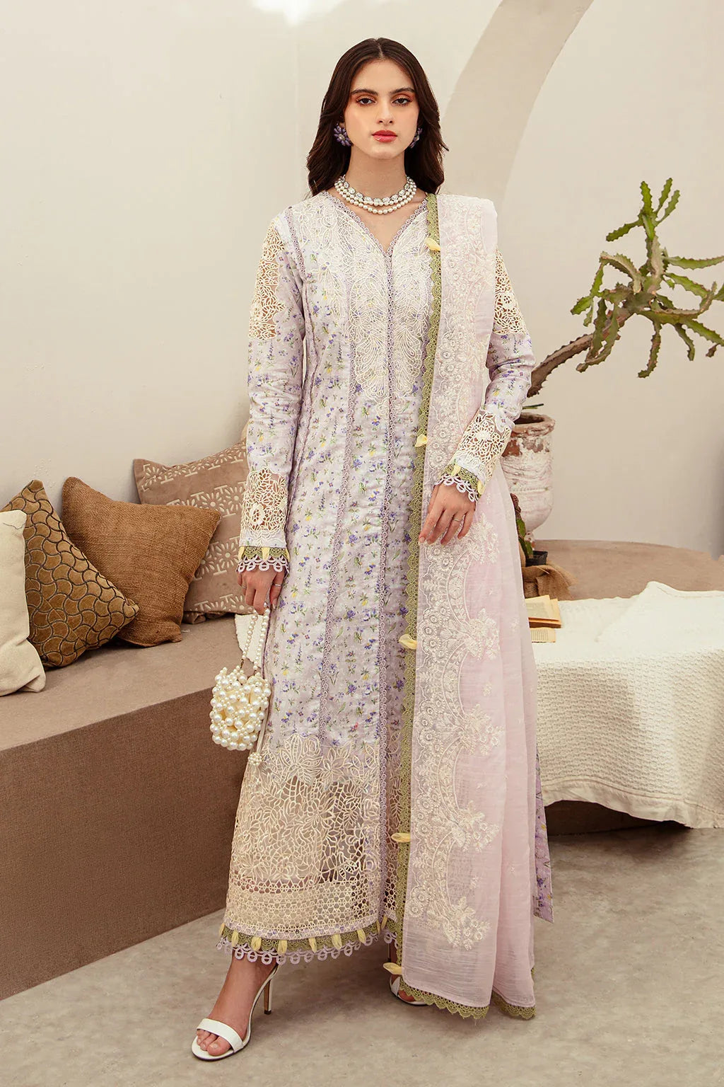 AJR Couture | Alif Affordable Lawn 24 | ARIA - Aqsa Fabrics