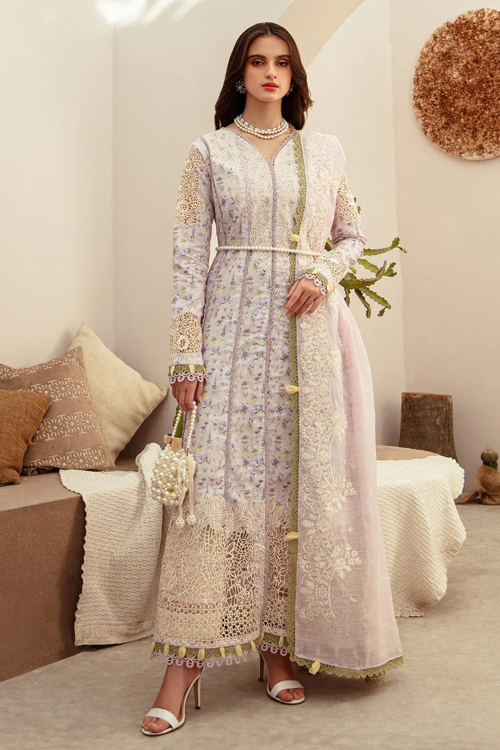 AJR Couture | Alif Affordable Lawn 24 | ARIA - Aqsa Fabrics
