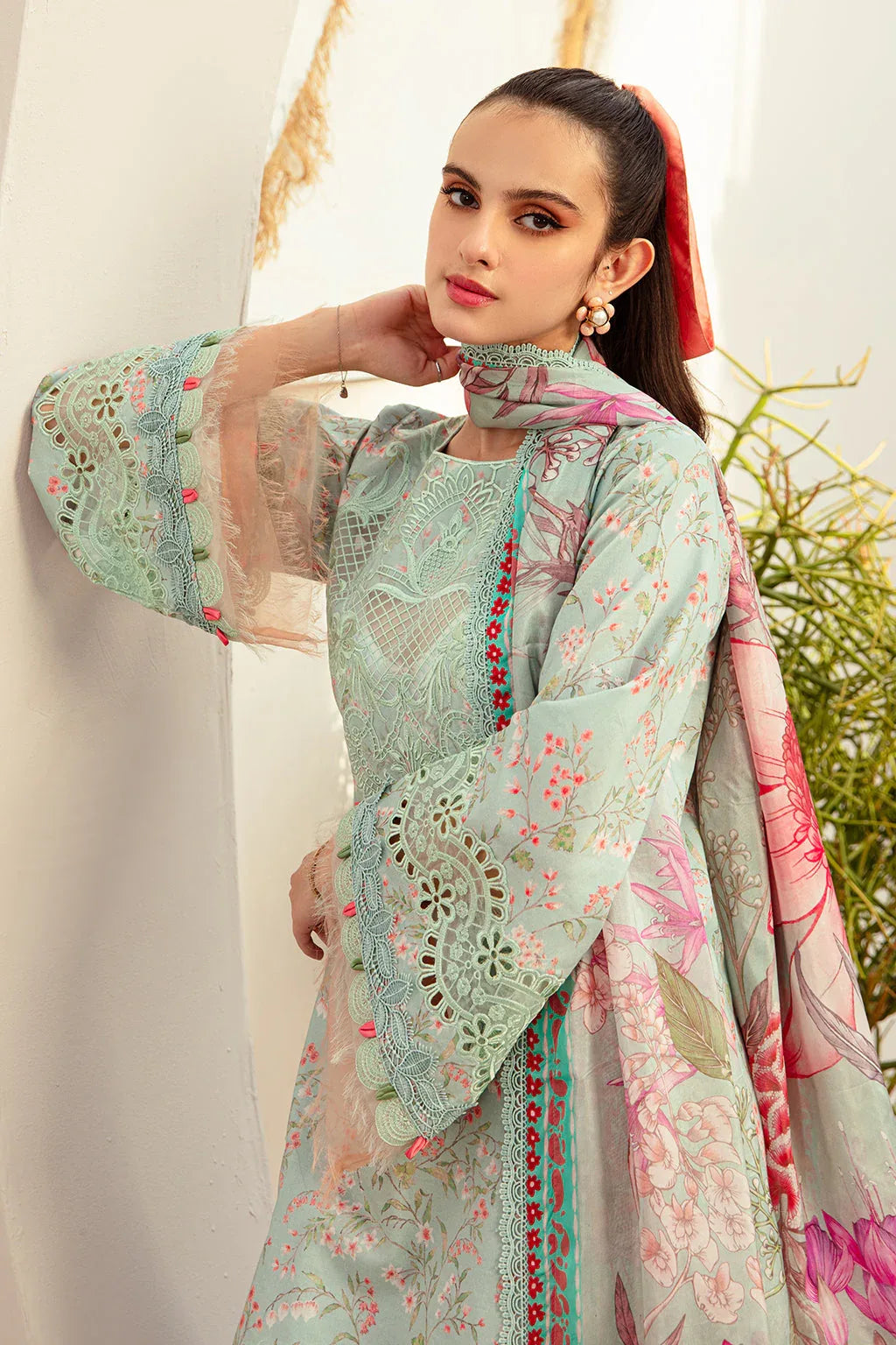 AJR Couture | Alif Affordable Lawn 24 | MISTY MORNING - Aqsa Fabrics