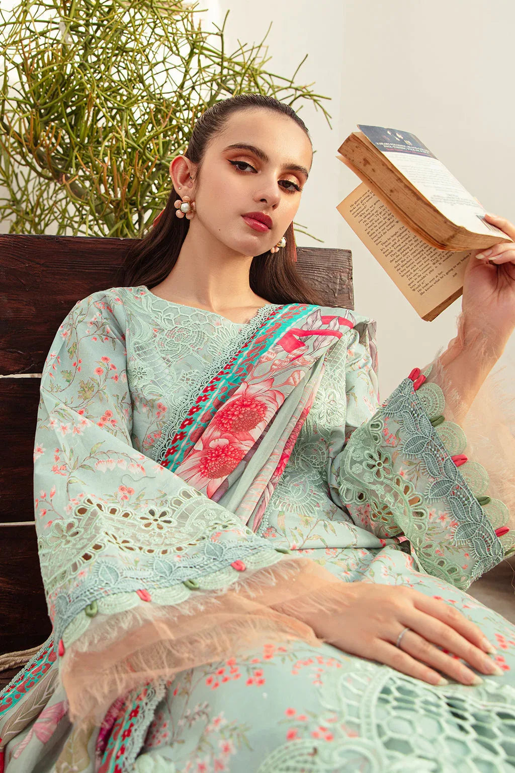 AJR Couture | Alif Affordable Lawn 24 | MISTY MORNING - Aqsa Fabrics