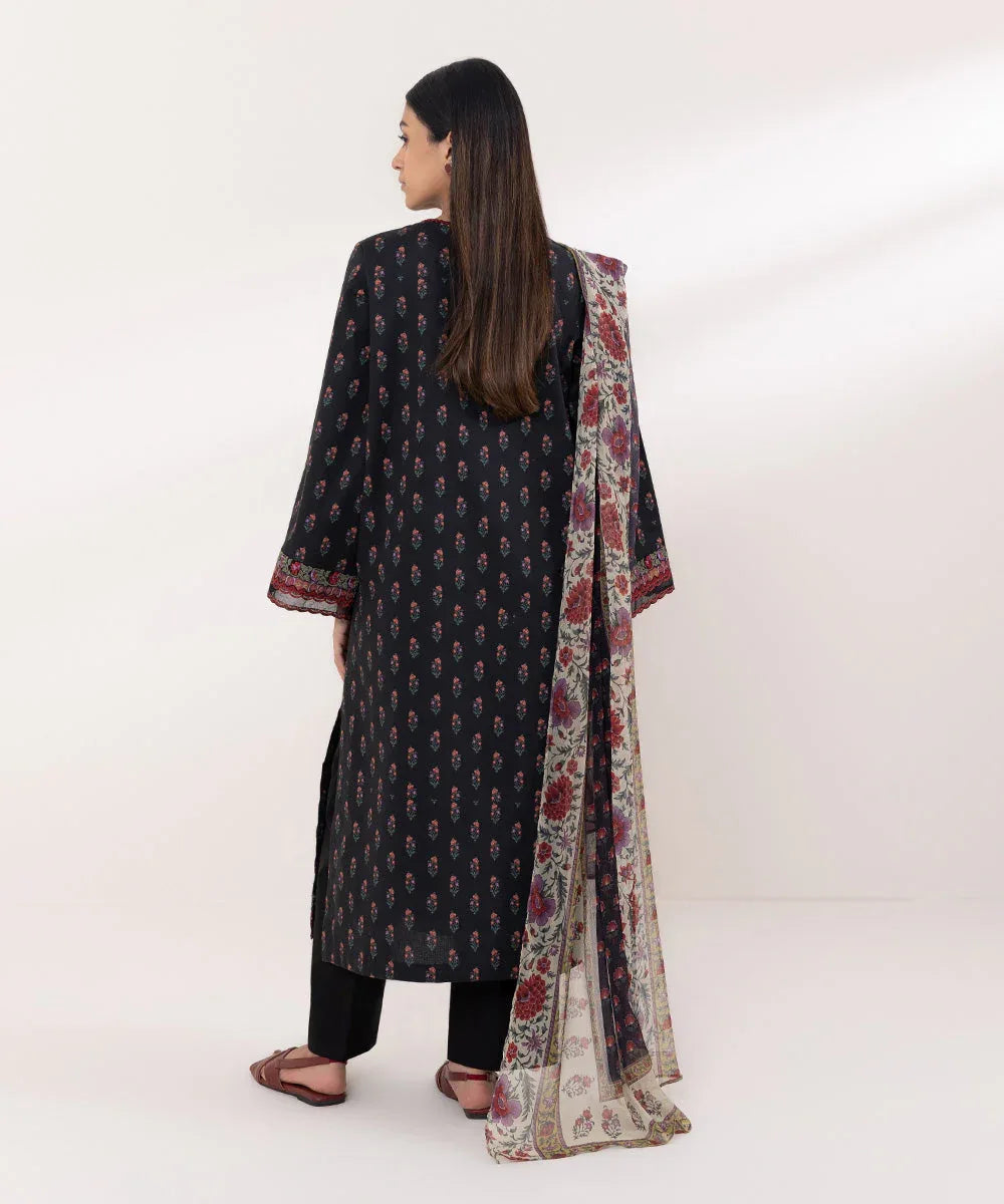Sapphire | Intermix 2024 | Cambric Suit S-03 - Aqsa Fabrics