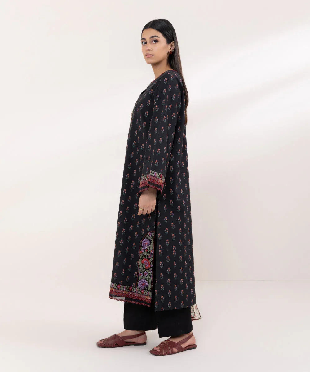 Sapphire | Intermix 2024 | Cambric Suit S-03 - Aqsa Fabrics