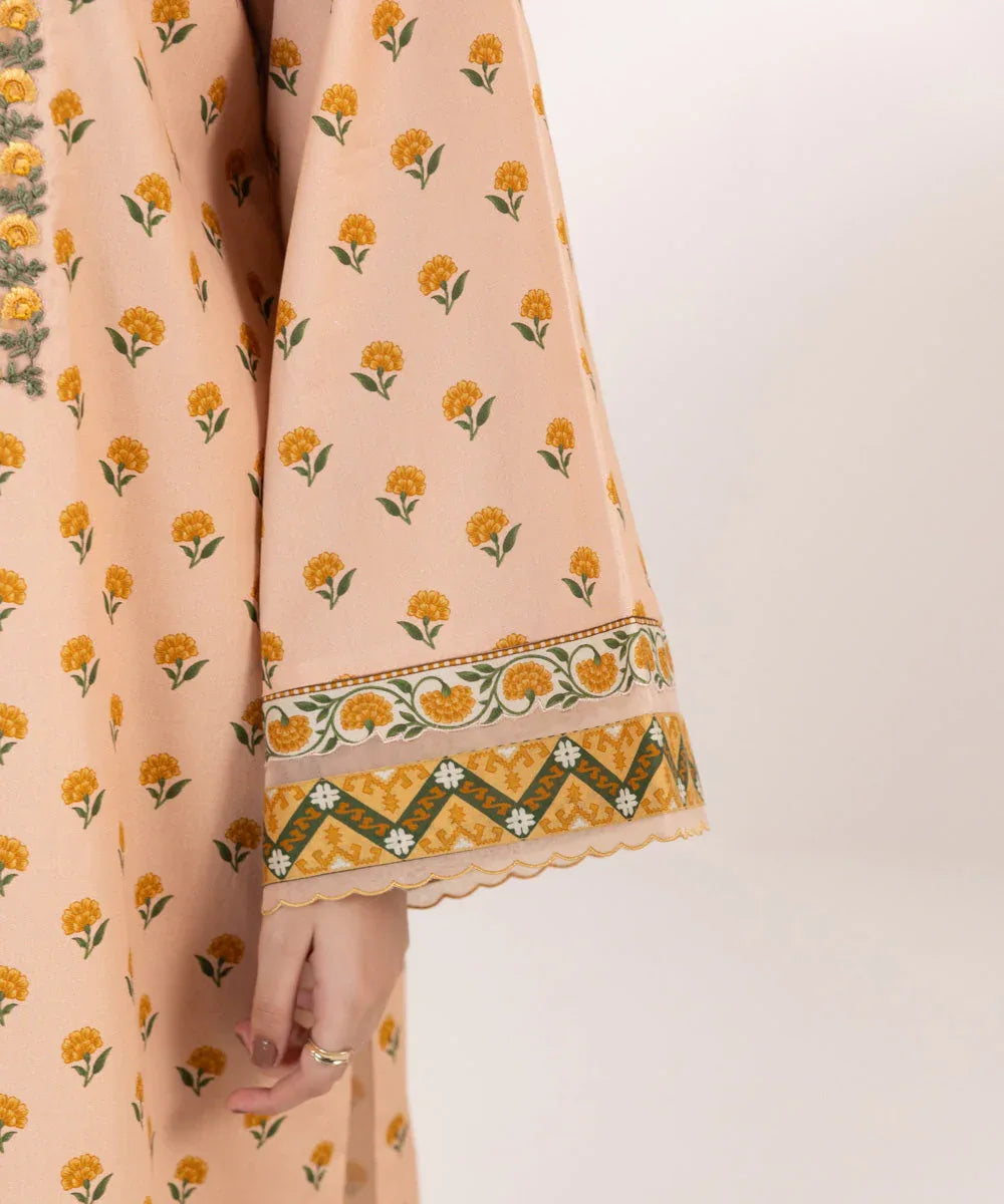 Sapphire | Intermix 2024 | Cambric Suit S-06 - Aqsa Fabrics