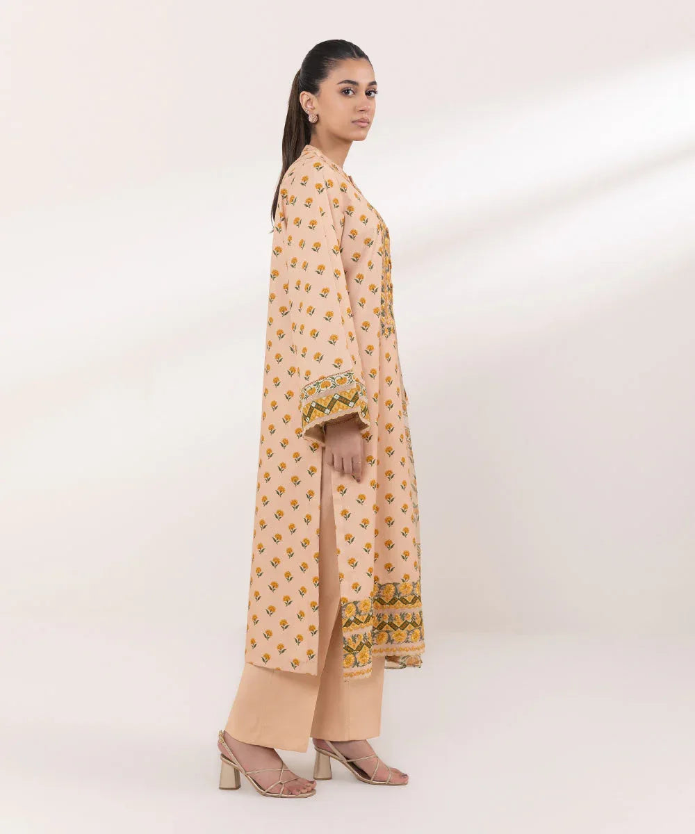 Sapphire | Intermix 2024 | Cambric Suit S-06 - Aqsa Fabrics