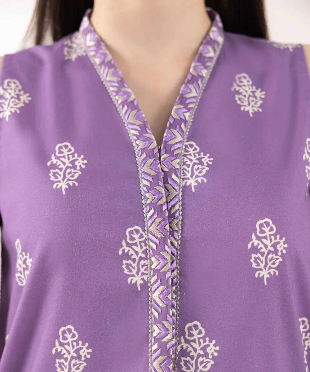 Sapphire | Intermix 2024 | Cambric Suit S-40 - Aqsa Fabrics