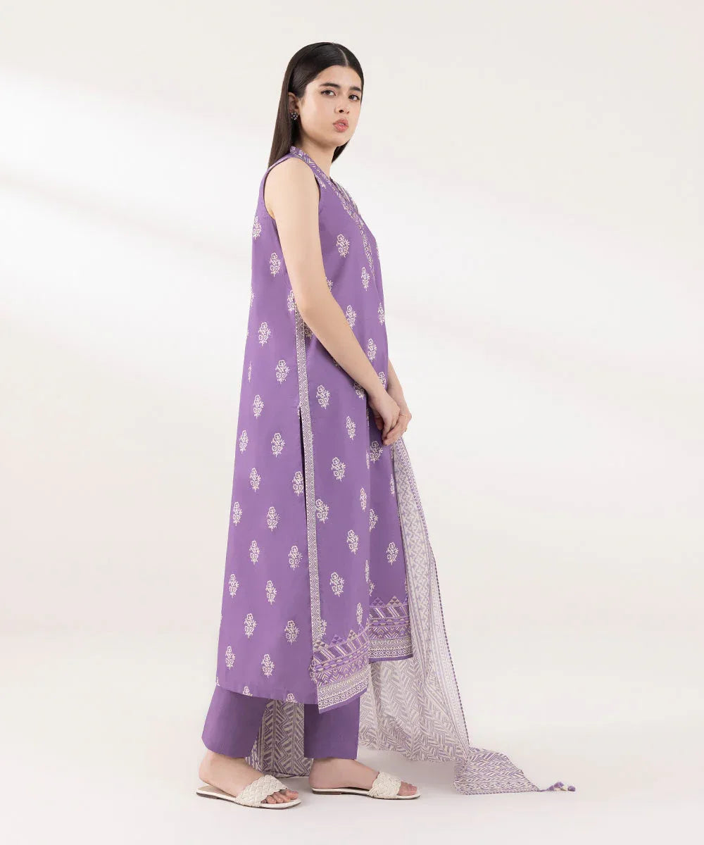 Sapphire | Intermix 2024 | Cambric Suit S-40 - Aqsa Fabrics