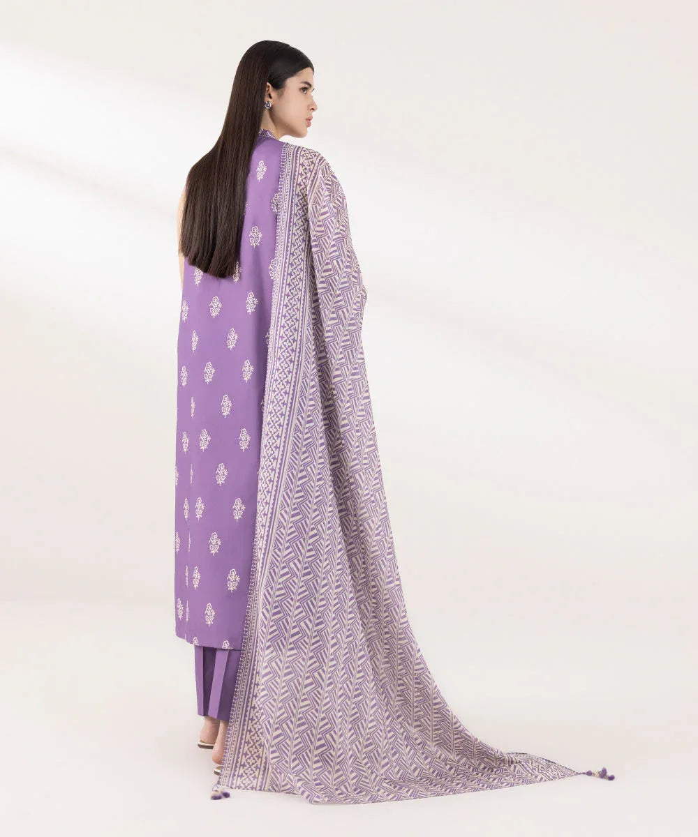 Sapphire | Intermix 2024 | Cambric Suit S-40 - Aqsa Fabrics
