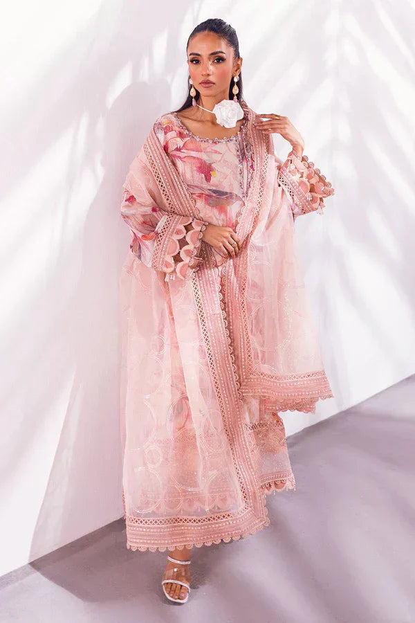 Nureh | Ballerina Formals | Oak Mist - Aqsa Fabrics