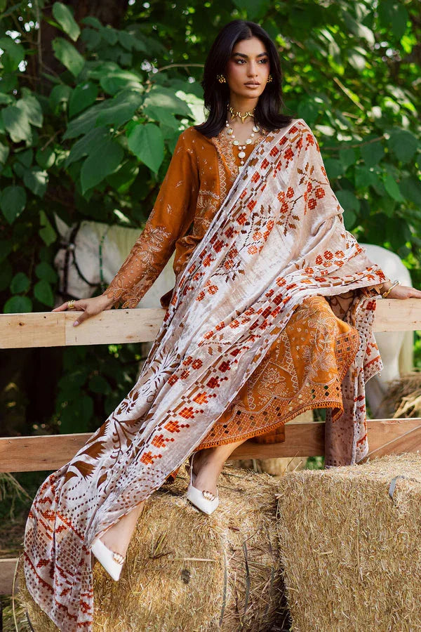 Nureh | Exclusive Leather Peach | NE-188 - Aqsa Fabrics