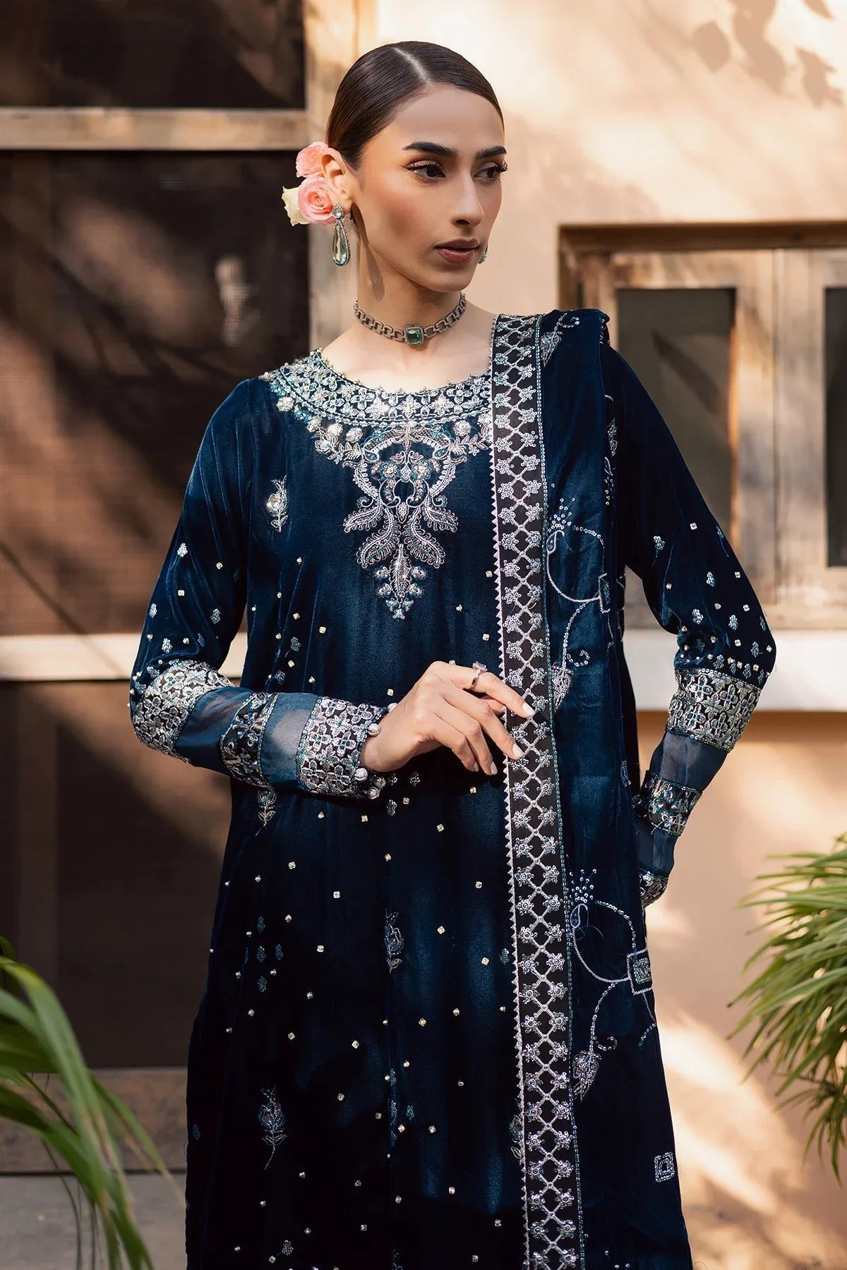 Nureh | Maya Velvet | NW-114 - Aqsa Fabrics