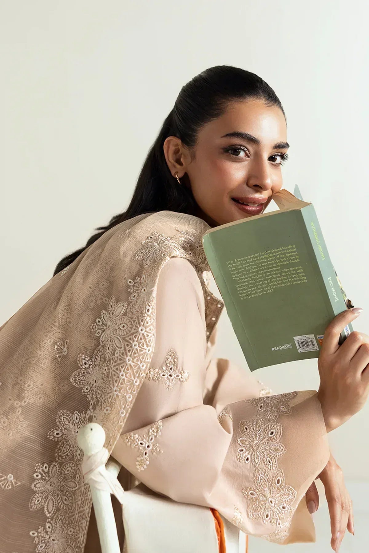 Afrozeh | Basic Pret 25 | Vanilla beige - Aqsa Fabrics