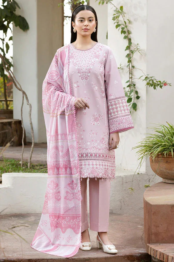 Farasha | Summer Weaves Embroidered Lawn | Muted Bloom - Aqsa Fabrics