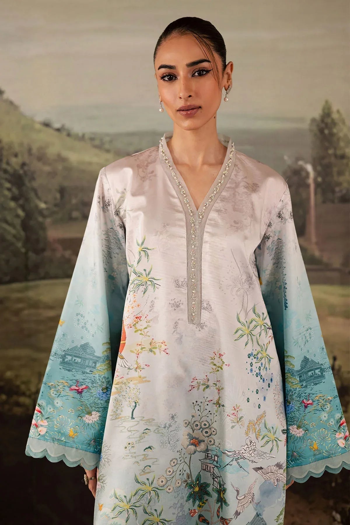 Nureh | Shades of Winter | NP-672 - Aqsa Fabrics