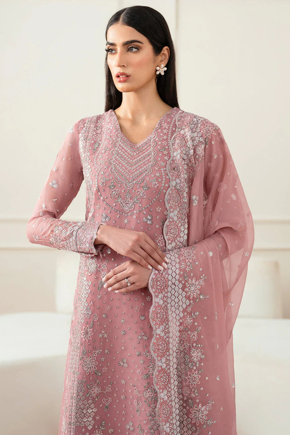 Farasha | Essence Formals 25 | Mauve Light - Aqsa Fabrics