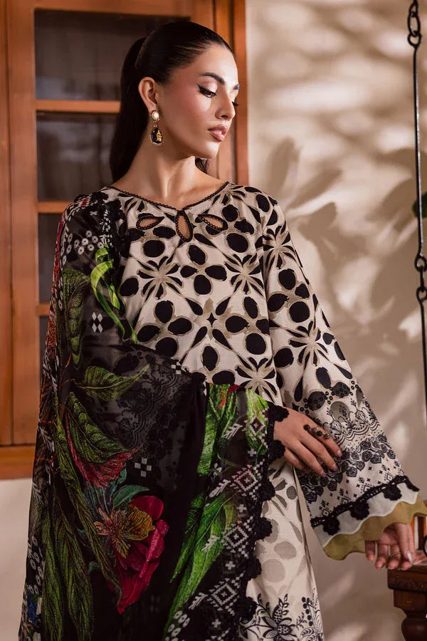 Nureh | Signature Printed Linen | SP-166 - Aqsa Fabrics