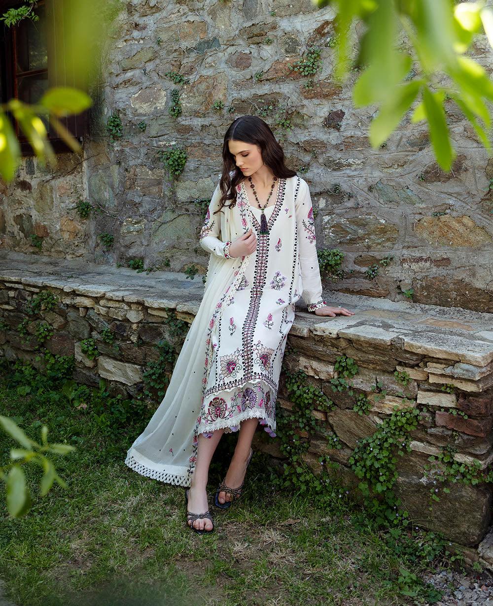 Republic Womenswear | Aylin Summer Lawn 24 | Muguet (D1-B) - Aqsa Fabrics