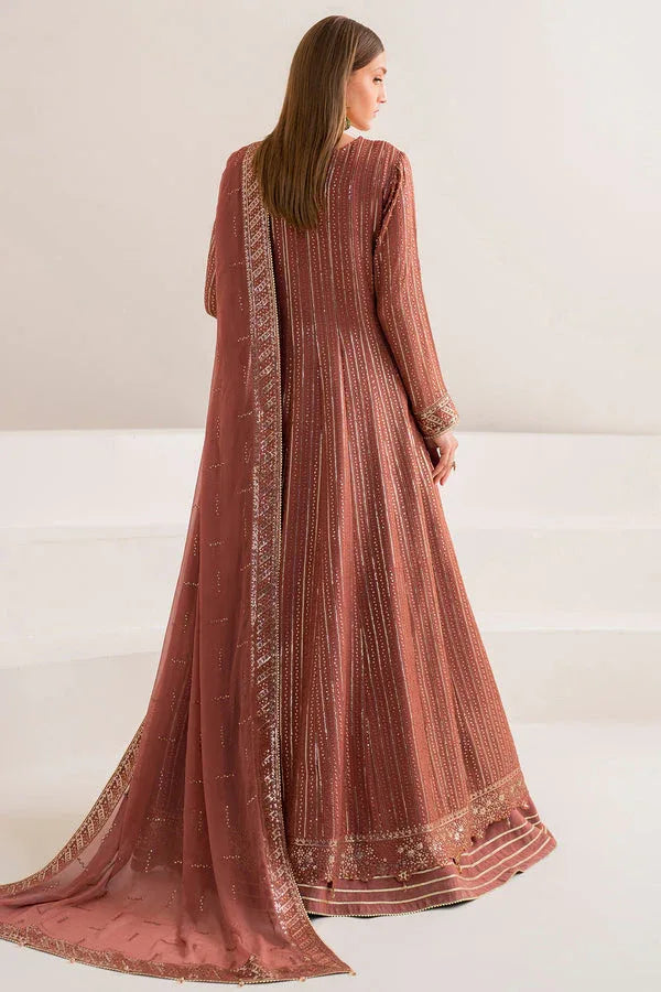 Farasha | Lumiere Formals | RUSSET - Aqsa Fabrics