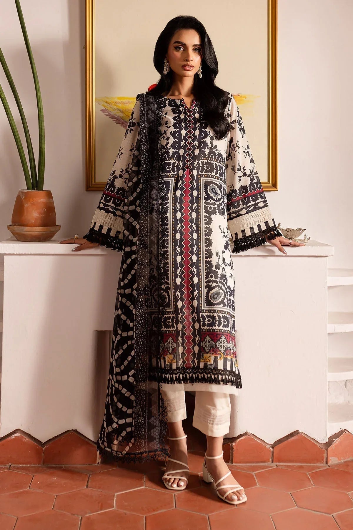Nureh | Printed lawn 25 | SP-135 - Aqsa Fabrics