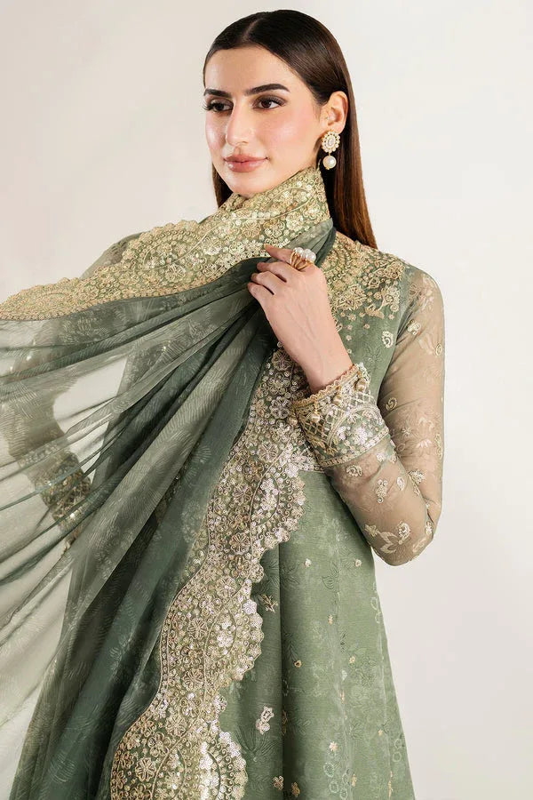 Farasha | Fiorella Formals | Olive Aura - Aqsa Fabrics