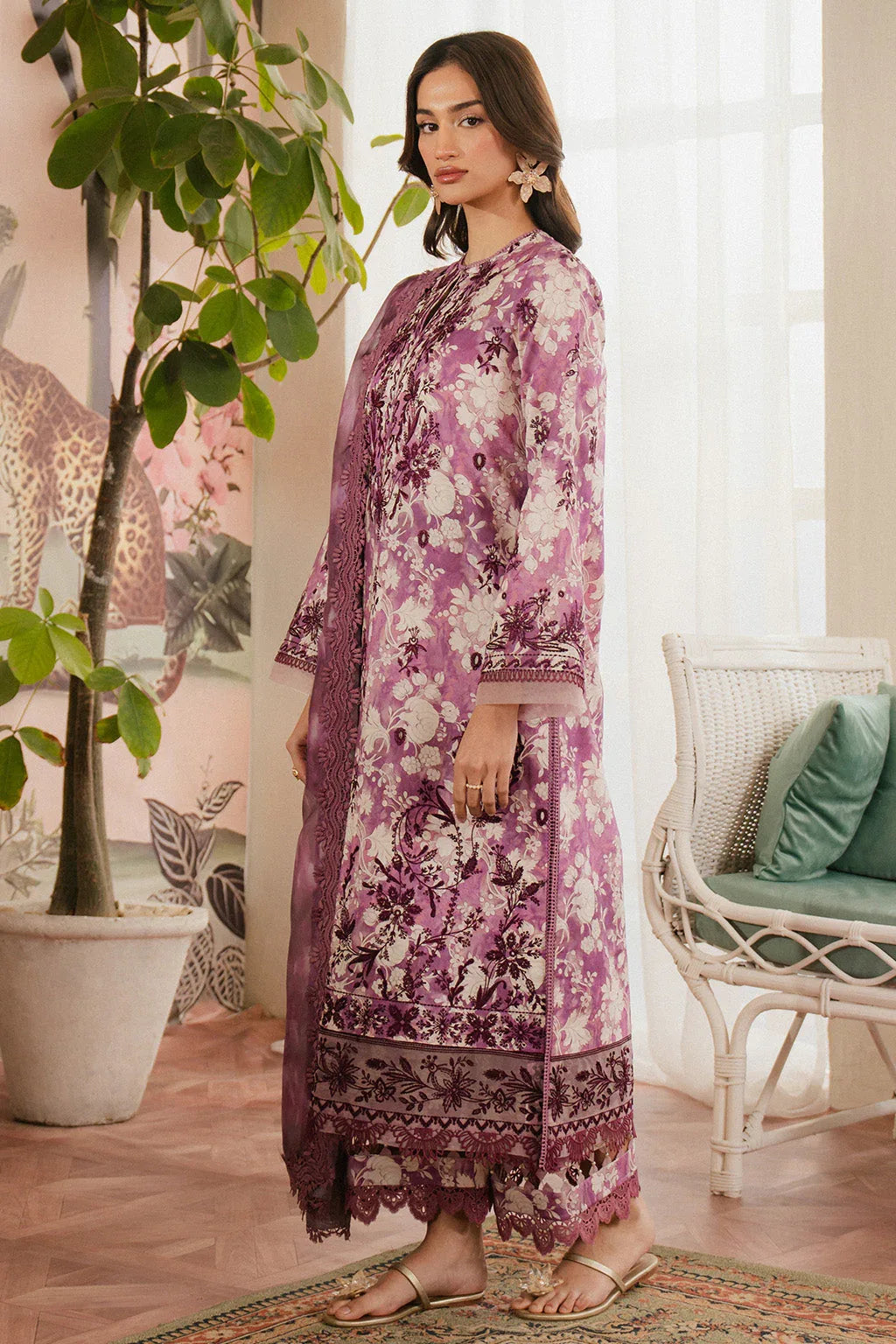 Ayzel | Armelia Printed Lawn 25 | Ren - Aqsa Fabrics