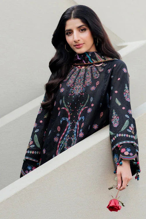 Jazmin | Shahkaar Luxury Lawn 25 | SL25-D10 - Aqsa Fabrics