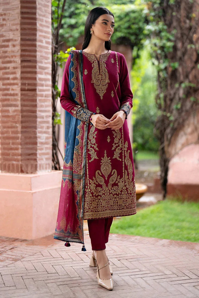 Jazmin | Winter Edition 24 | KHADDAR UW-0069 - Aqsa Fabrics