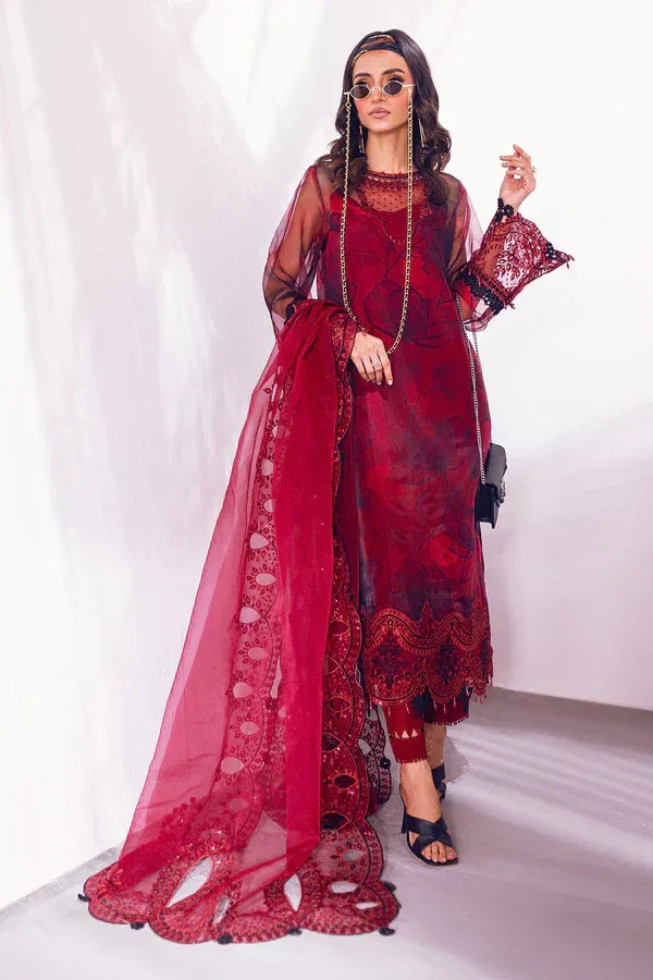 Nureh | Ballerina Formals | Tuberose - Aqsa Fabrics