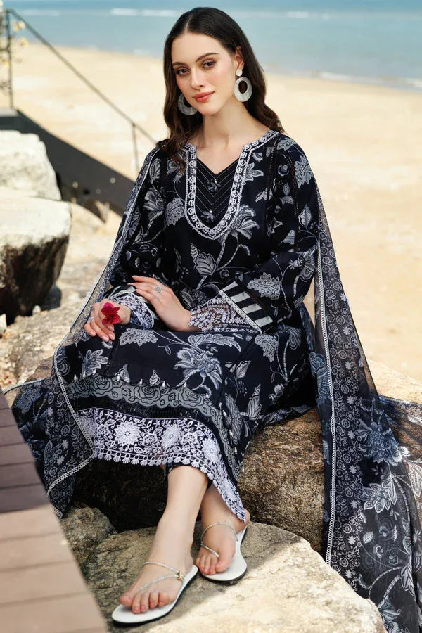 Farasha | Printed Essentials | Sable Dusk - Aqsa Fabrics