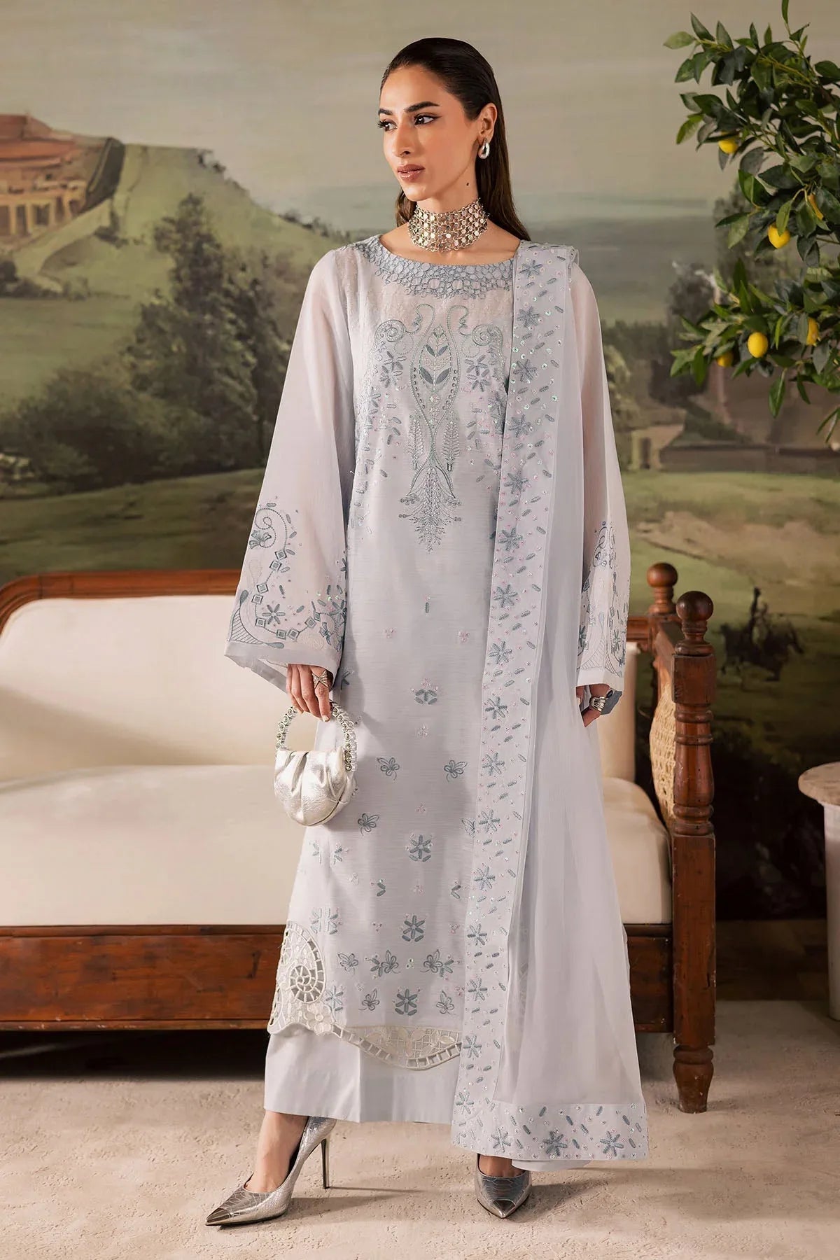 Nureh | Shades of Winter | NP-668 - Aqsa Fabrics