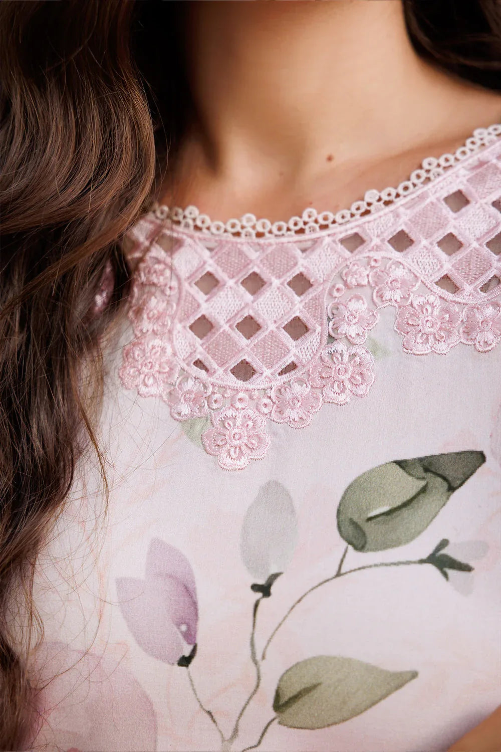 Farasha | Printed Essentials | Pink Bloom - Aqsa Fabrics