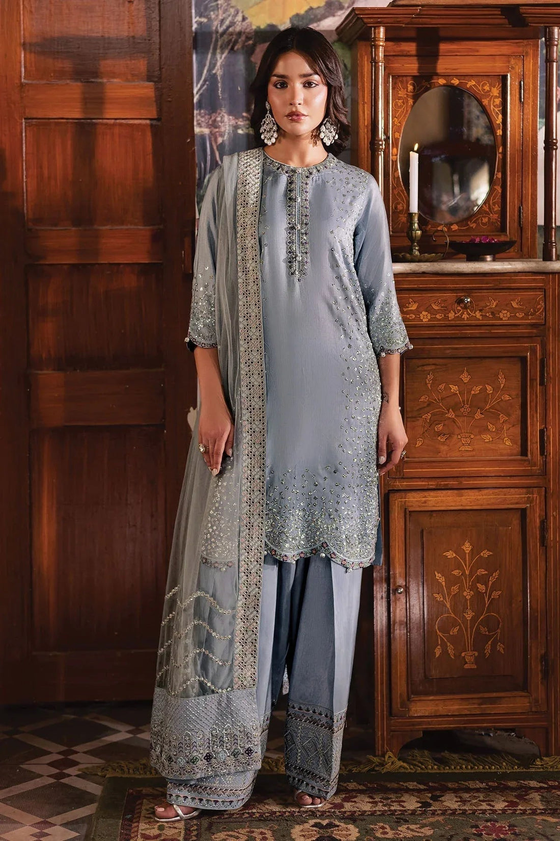 Nureh | Nur Mahal | NE-195 - Aqsa Fabrics