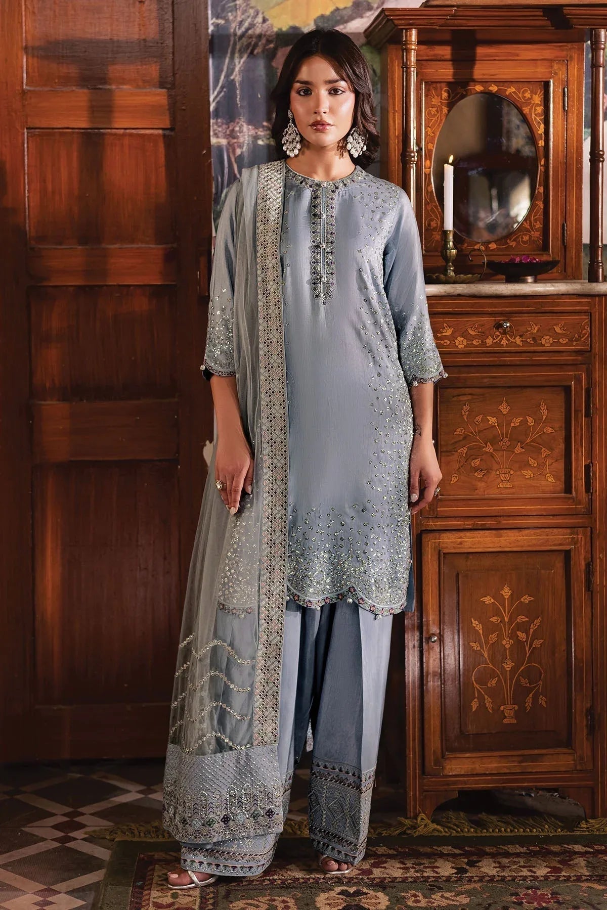 Nureh | Nur Mahal | NE-195 - Aqsa Fabrics