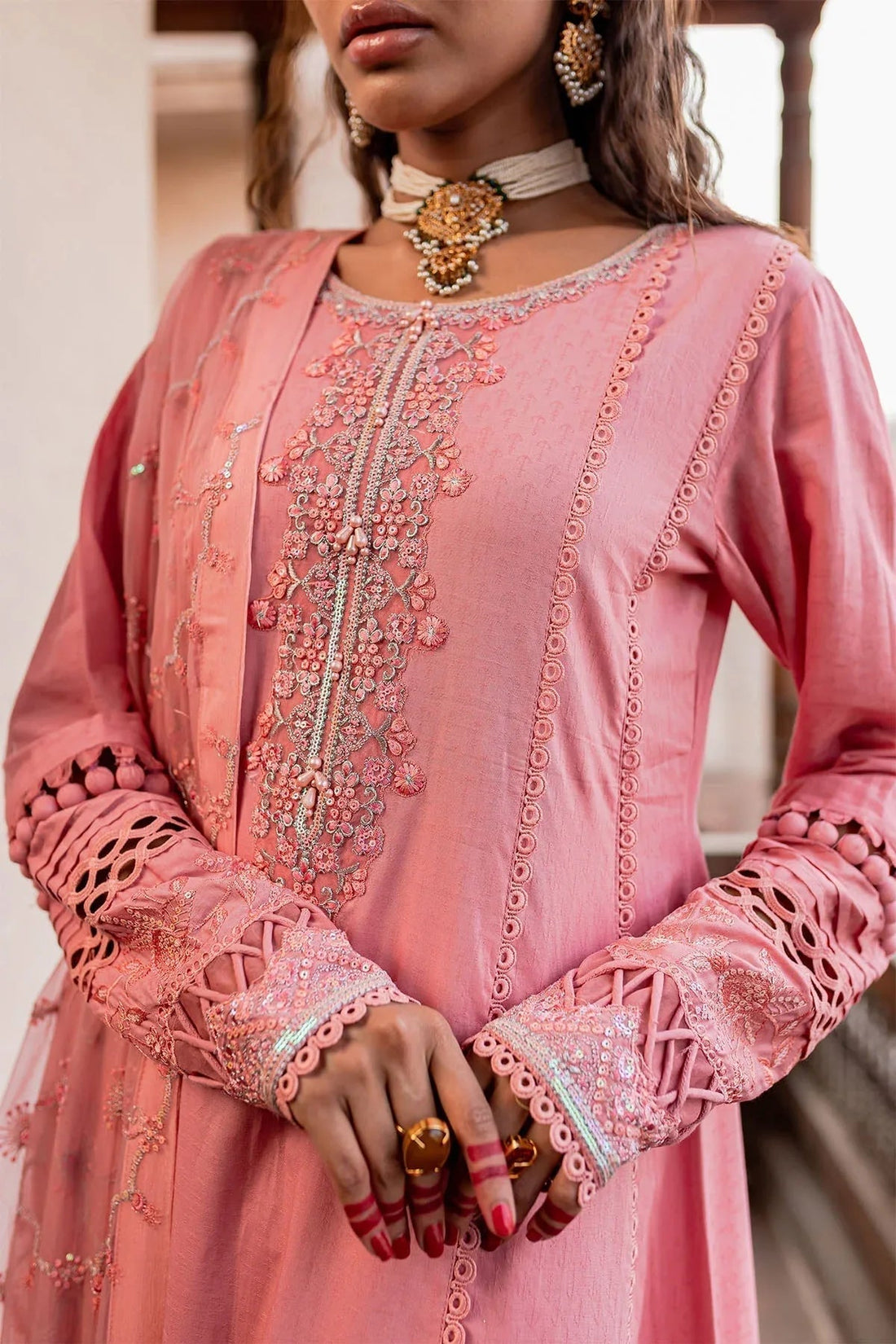 Nureh | Lawn Jacquard | NS-76 - Aqsa Fabrics