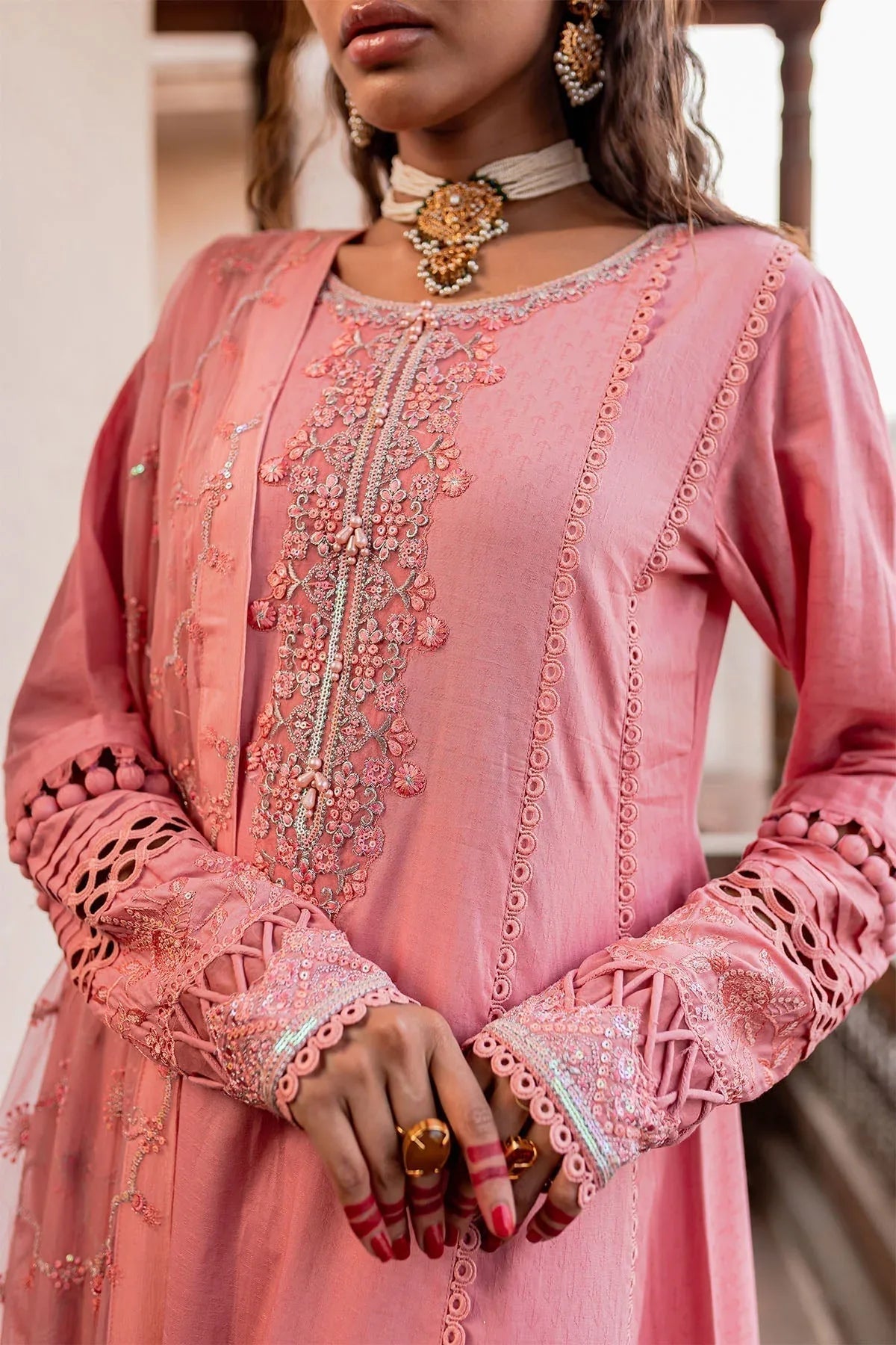 Nureh | Lawn Jacquard | NS-76 - Aqsa Fabrics