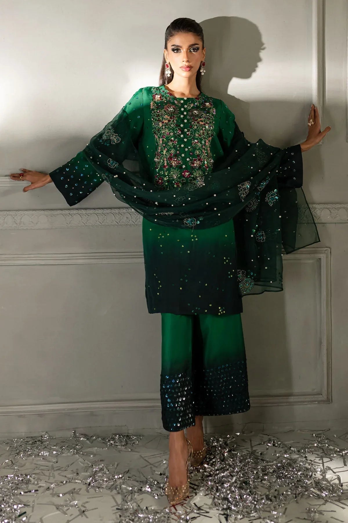 Nureh | Tiny Twinkles |  Ruby Rush TW-09 - Aqsa Fabrics