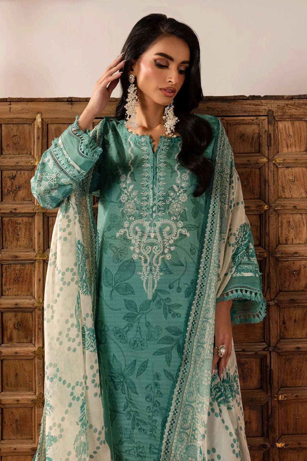 Nureh | Printed lawn 25 | SP-139 - Aqsa Fabrics