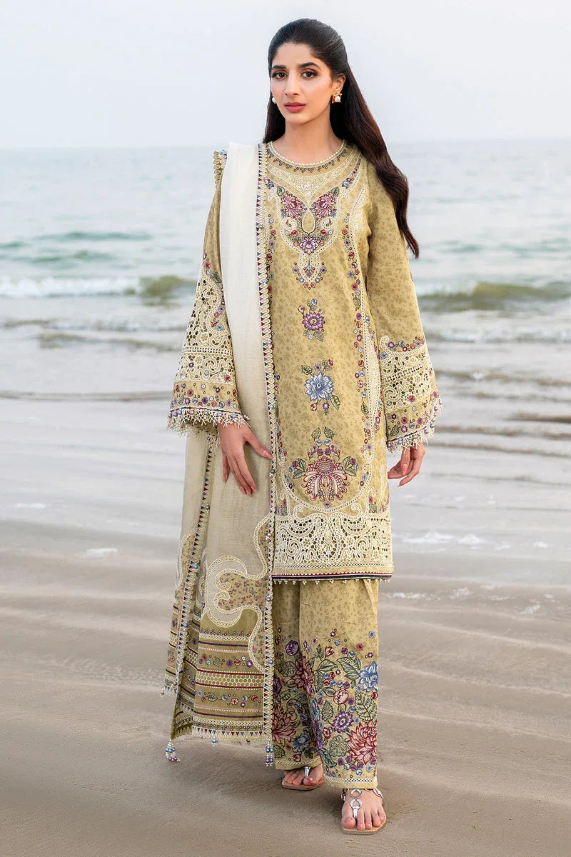Jazmin | Shahkaar Luxury Lawn 25 | SL25-D4 - Aqsa Fabrics